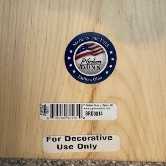 WOOD "EAT/PRAY/LOVE" KITCHEN CUTTING BOARD WALL DECOR. 19"X7" - Picture 5 of 5